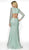 Blush by Alexia Designs - 11783 Fully Sequined Long Sleeve Dress In Green