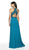Blush by Alexia Designs - 11788 Bedazzled Halter Chiffon A-line Gown In Green