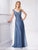 Mon Cheri A-Line Gown 117903 - 1 pc Wine In Size 12 and 1 pc Wedgewood in Size 10 Available
