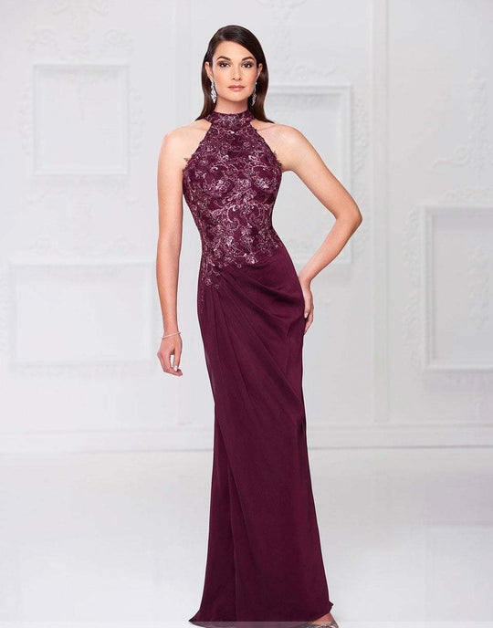 Montage by Mon Cheri - 117904 Two-Tone Chiffon Sheath Dress