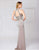 Montage by Mon Cheri - 117904 Two-Tone Chiffon Sheath Dress