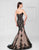 Montage by Mon Cheri - 117912 Fit And Flare Gown in Black and Neutral