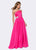 Ashley Lauren - 1179 One Shoulder A-Line Evening Dress in Pink