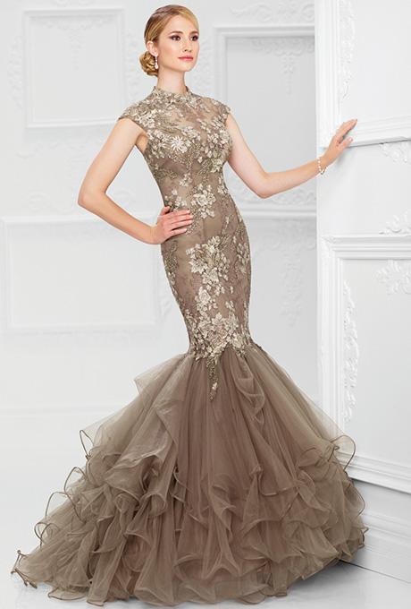 Ivonne D for Mon Cheri - 117D63 Mermaid Gown in Gray