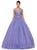 Dancing Queen - 1180 Embellished Sleeveless V-neck Quinceanera Ballgown In Purple