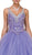 Dancing Queen - 1180 Embellished Sleeveless V-neck Quinceanera Ballgown In Purple