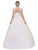 Dancing Queen - 1185 Appliqued Cap Sleeve Ballgown In White