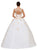 Dancing Queen - 1187 Floral Applique V-neck Quinceanera Ballgown in White