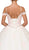 Dancing Queen - 1188 Off-Shoulder Beaded Quinceanera Ballgown In White