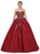 Dancing Queen - 1189 Embellished Strapless Sweetheart Quinceanera Ballgown In Red