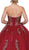 Dancing Queen - 1189 Embellished Strapless Sweetheart Quinceanera Ballgown In Red