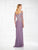 Montage, Ivonne D by Mon Cheri - 118974W Beaded Lace Sheath Dress In Purple