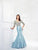 Montage, Ivonne D by Mon Cheri - 118988W Beaded Mikado Mermaid Gown In Blue