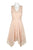 Taylor - 1190M Sleeveless V Neck Allover Lace Handkerchief Hem Dress In Neutral