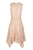 Taylor - 1190M Sleeveless V Neck Allover Lace Handkerchief Hem Dress In Neutral