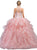 Bejeweled Illusion Halter Ruffled Quinceanera Ballgown - ADASA