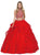 Dancing Queen - 1193 Beaded Two Piece Quinceanera Gown In Red