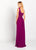 Cameron Blake by Mon Cheri - 119641W Asymmetrical Beaded Chiffon Gown In Purple