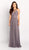 Cameron Blake by Mon Cheri - 119642 Beaded Halter A-line Dress In Gray