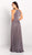 Cameron Blake by Mon Cheri - 119642 Beaded Halter A-line Dress In Gray
