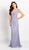 Mon Cheri - Cameron Blake by Mon Cheri - Ribbon Applique Allover Lace Dress 119643 In Purple