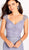 Cameron Blake by Mon Cheri - 119643 Ribbon Applique Allover Lace Dress In Gray