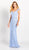 Cameron Blake by Mon Cheri - 119643 Ribbon Applique Allover Lace Dress In Blue