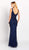 Cameron Blake by Mon Cheri - 119644 Allover Lace Trumpet Dress In Blue