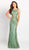 Cameron Blake by Mon Cheri - 119644 Allover Lace Trumpet Dress In Green