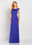 Cameron Blake by Mon Cheri - 119647W Beaded Bateau Neck Sheath Gown In Purple