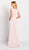 Mon Cheri - Cameron Blake by Mon Cheri - Beaded Bateau Neck Sheath Gown 119647 In Pink