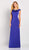 Cameron Blake by Mon Cheri - 119647 Beaded Bateau Neck Sheath Gown In Purple