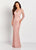 Cameron Blake by Mon Cheri - 119652W Bead-Trimmed Allover Lace Gown In Pink