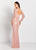 Cameron Blake by Mon Cheri - 119652W Bead-Trimmed Allover Lace Gown In Pink