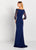 Cameron Blake by Mon Cheri - 119658 Bead Embellished Sleeves Gown In Neutral