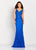 Cameron Blake by Mon Cheri - 119662W Versatile Jeweled Sheath Gown In Blue