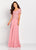 Cameron Blake by Mon Cheri - 119663W Ribbon Applique Allover Lace Gown In Pink