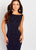 Cameron Blake by Mon Cheri - 119667 Bateau Evening Gown with Cowl Back In Blue