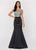 Ashley Lauren - 1196 Strapless Illusion Bodice Bridal Dress in Black