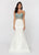 Ashley Lauren - 1196 Strapless Illusion Bodice Bridal Dress in White