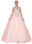 Dancing Queen - 1197 Jeweled Illusion Halter Quinceanera Ballgown