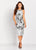 Social Occasions by Mon Cheri - 119821A Beaded Halter Sheath Dress In Silver and Black