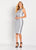 Social Occasions by Mon Cheri - 119821B Beaded Jewel Knee Length Dress In Silver