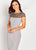 Mon Cheri - Beaded Illusion Bateau Knee Length Dress 119824  In Gray