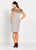 Mon Cheri - Beaded Illusion Bateau Knee Length Dress 119824  In Gray
