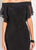 Social Occasions by Mon Cheri - 119825 Off-Shoulder Flutter Dress In Black