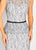 Social Occasions by Mon Cheri - 119827 Dress with Detachable Sleeves In Black and White