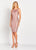 Social Occasions by Mon Cheri - 119829 Embroidered Bateau Sheath Dress In Pink