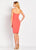 Social Occasions by Mon Cheri - 119830 Pleated Fitted Dress In Orange