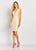Social Occasions by Mon Cheri - Plunging V-Neck Empire Dress 119831 - 1 pc Maize In Size 6 Available In Neutral